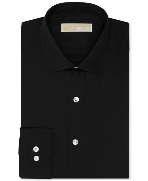 michael michael kors men's gunmetal twill spread collar dress shirt|Men's Michael Kors Shirts .